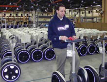 segways in warehouse